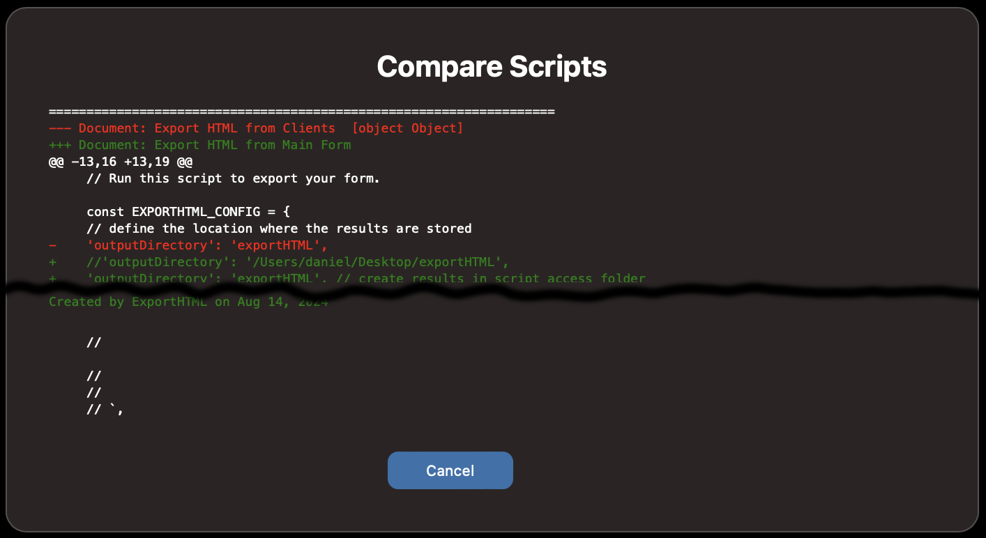 HTML Prompter Example